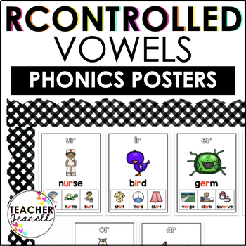 Preview of R-Controlled Vowel Posters - Phonics Posters