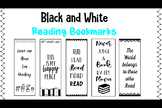 5 Reading Bookmarks (Black and White)