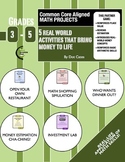 Common Core Aligned Math Projects: 5 Real Life Money Activ