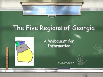 Preview of 5 Regions of Georgia Webquest
