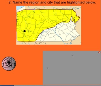 Preview of 5 Regions of Pennsylvania Whack-a-Mole Review Game (SMARTboard)