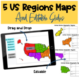 5 Regions of US Digital and Editable
