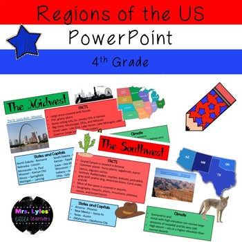 Preview of 5 Regions of the United States PowerPoint