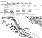 5 Roman Map-Study worksheets