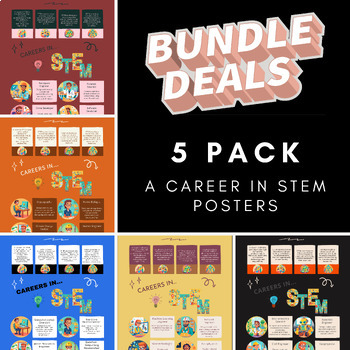Preview of 5 STEM Posters - A Career in STEM!