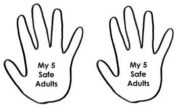 Preview of 5 Safe Adults Reflection after Stranger Danger / Safety Talk