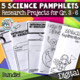 5 Science Brochures/Pamphlets - Research Projects for Grad