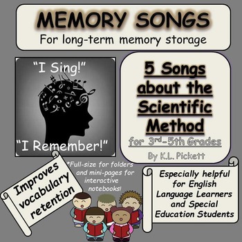 Preview of 5 Scientific Method Songs for Third to Fifth Grades