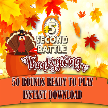 Preview of 5 Second Rule Game - Thanksgiving day game - Games to play on zoom with students