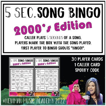 Preview of 5-Second Song Bingo: 2000's Edition
