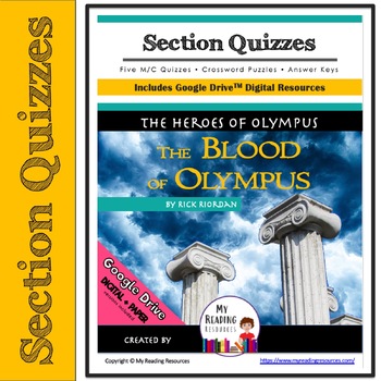 5 Section Quizzes 5 Crossword Puzzles: The Blood of Olympus (Print