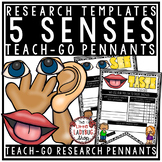 Five 5 Senses Worksheets Activities Research Report Templa