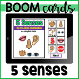 5 Senses: Adapted Book: Boom Cards