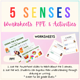 5 Senses Worksheets, PowerPoint, & Activities | 5 Senses A