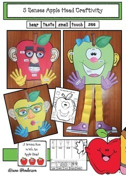 5 Senses Activities: Apple Craft Apple Activities by Teach With Me