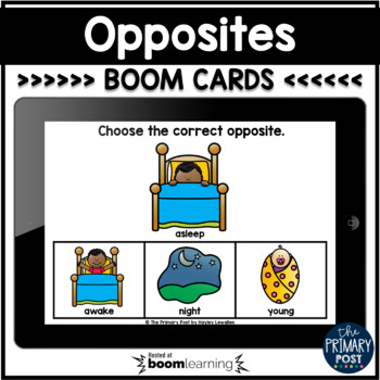 Preview of Opposites Boom Cards™ | Distance Learning