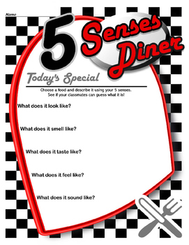 Preview of 5 Senses Diner Menu