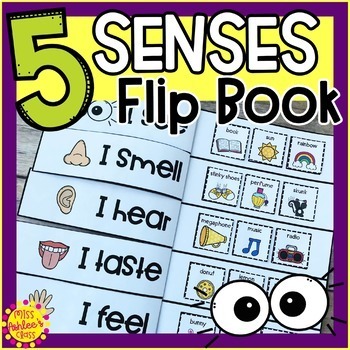 Preview of Five Senses Flip Book | Five Senses Activities | Special Education Resource