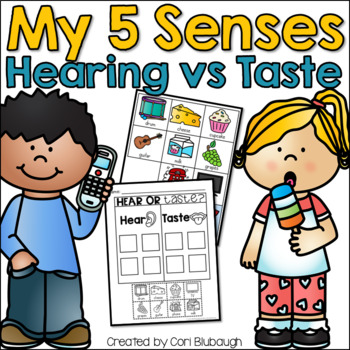 Preview of 5 Senses - Hearing vs. Taste