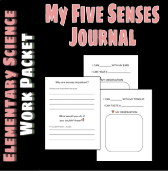 Preview of 5 Senses Journal