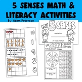 5 Senses Math and Literacy Pack!