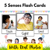 5 Senses Real Picture Flashcards for PreK and Kindergarten