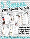 5 Senses Science Experiments and Worksheets
