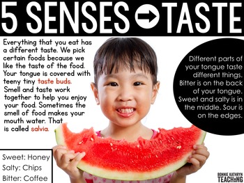 5 Senses Science Unit by Bonnie Kathryn Teaching | TpT