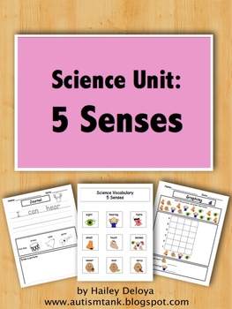 Preview of 5 Senses: Science Unit for Kids with Autism