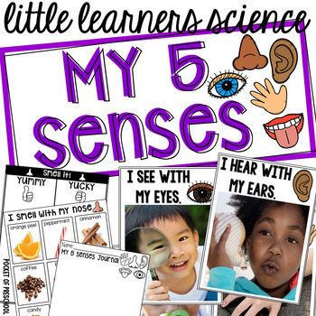 Preview of 5 Senses - Science for Little Learners (preschool, pre-k, & kinder)