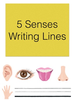 Preview of 5 Senses Sentence Lines