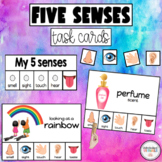 5 Senses Task Cards for Special Education - Five Senses Activity