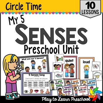 Preview of 5 Senses Unit | Lesson Plans - Activities for Preschool Pre-K