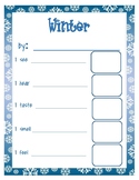 5 Senses Winter Poetry Writing and Painting