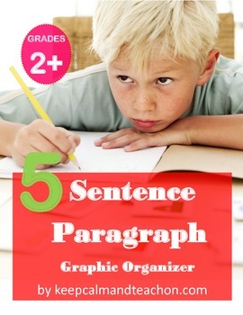 Preview of 5 Sentence Paragraph Graphic Organizer (how to write a paragraph)