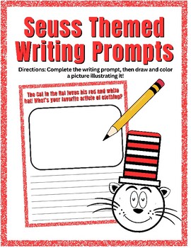 5 Seuss Themed Writing Prompts for March! by HenRyCreated | TPT