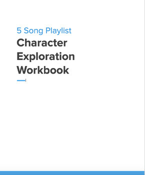 Preview of 5 Song Playlist Character Workbook