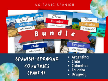 Preview of 5 Spanish-Speaking Countries | TPT | Display (BUNDLE)