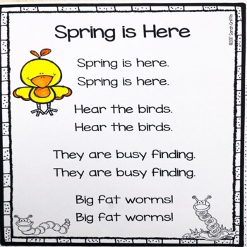 5 Spring Poems for Kids by Little Learning Corner | TpT