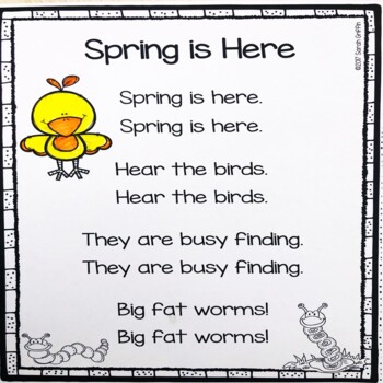 5 Spring Poems for Kids by Little Learning Corner | TPT