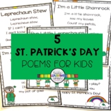 5 St. Patricks Day Poems for Kids - Bundle