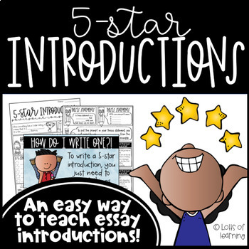Preview of 5-Star Introductions: An Easy Way to Teach the First Paragraph in Essay Writing