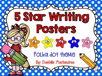Preview of 5 Star Writing Posters | Writing Rubric | Writing Checklist