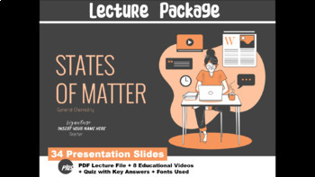 Preview of 5 States of Matter and the Kinetic Molecular Theory LECTURE PACKAGE