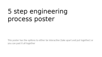 Preview of 5 Step Engineering Process Poster