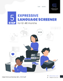 5 Step Expressive Language Screener for 12-46 months