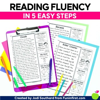 Preview of Reading Fluency Passages for First and Second Grade