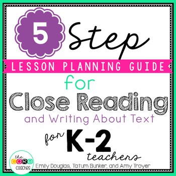 Preview of 5 Step Lesson Plan Guide for ANY Text to Improve Reading and Writing Skills