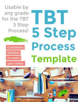 Preview of 5 Step Process Form for TBT (Teacher Based Teams) - Template {Editable}
