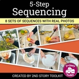 5 Step Sequencing with Real Photos + BOOM Cards